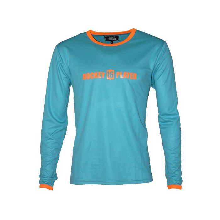 Warming T-Shirt longues manches Aqua/Orange