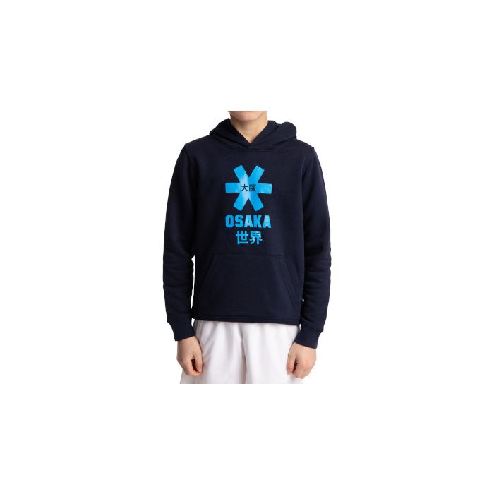 Kids Hoodie Blue Star Navy Melange